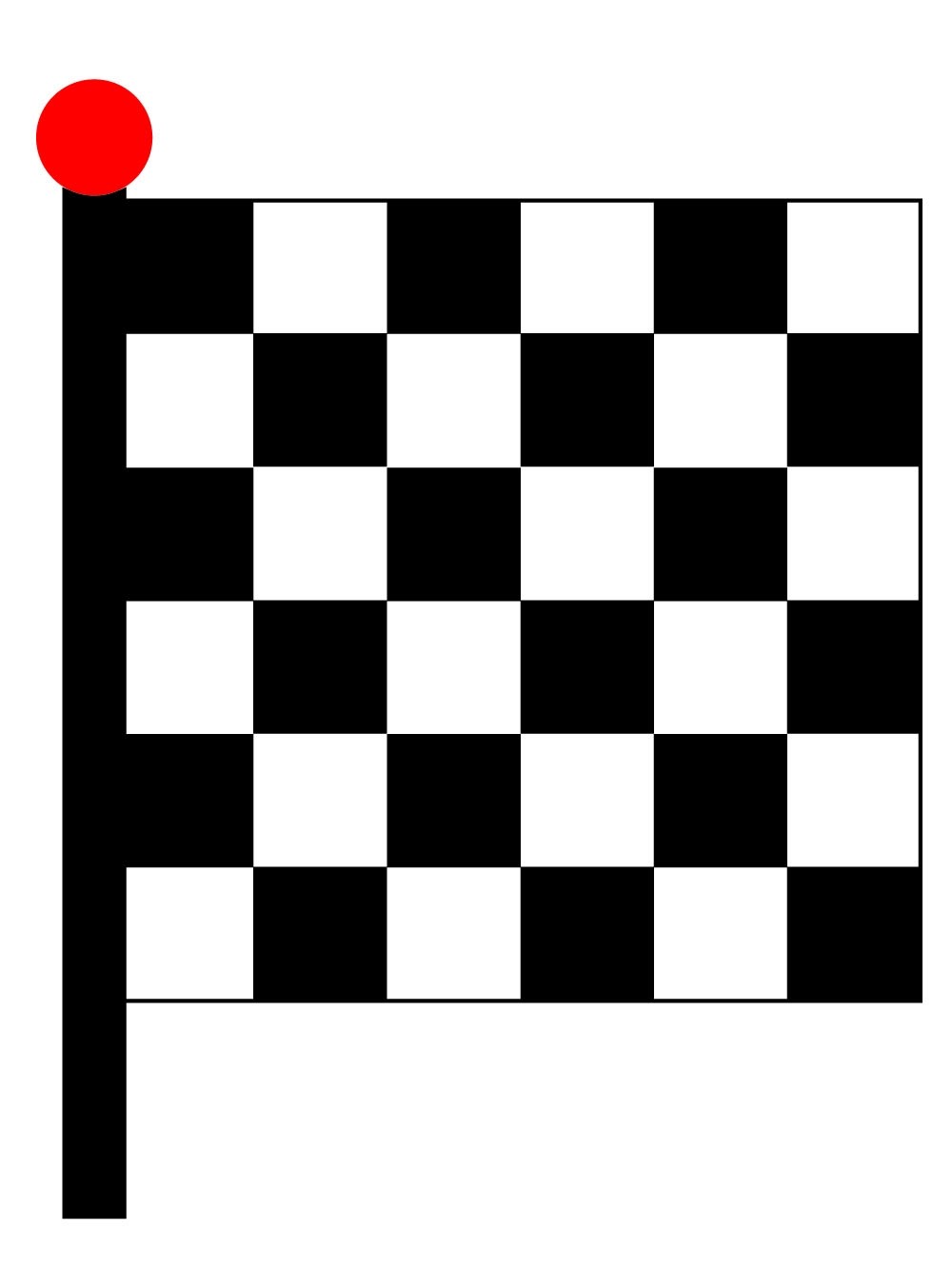 Chequered Flag (Black/White)