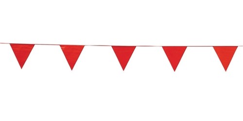 Safety Barricade Triangular Pennant