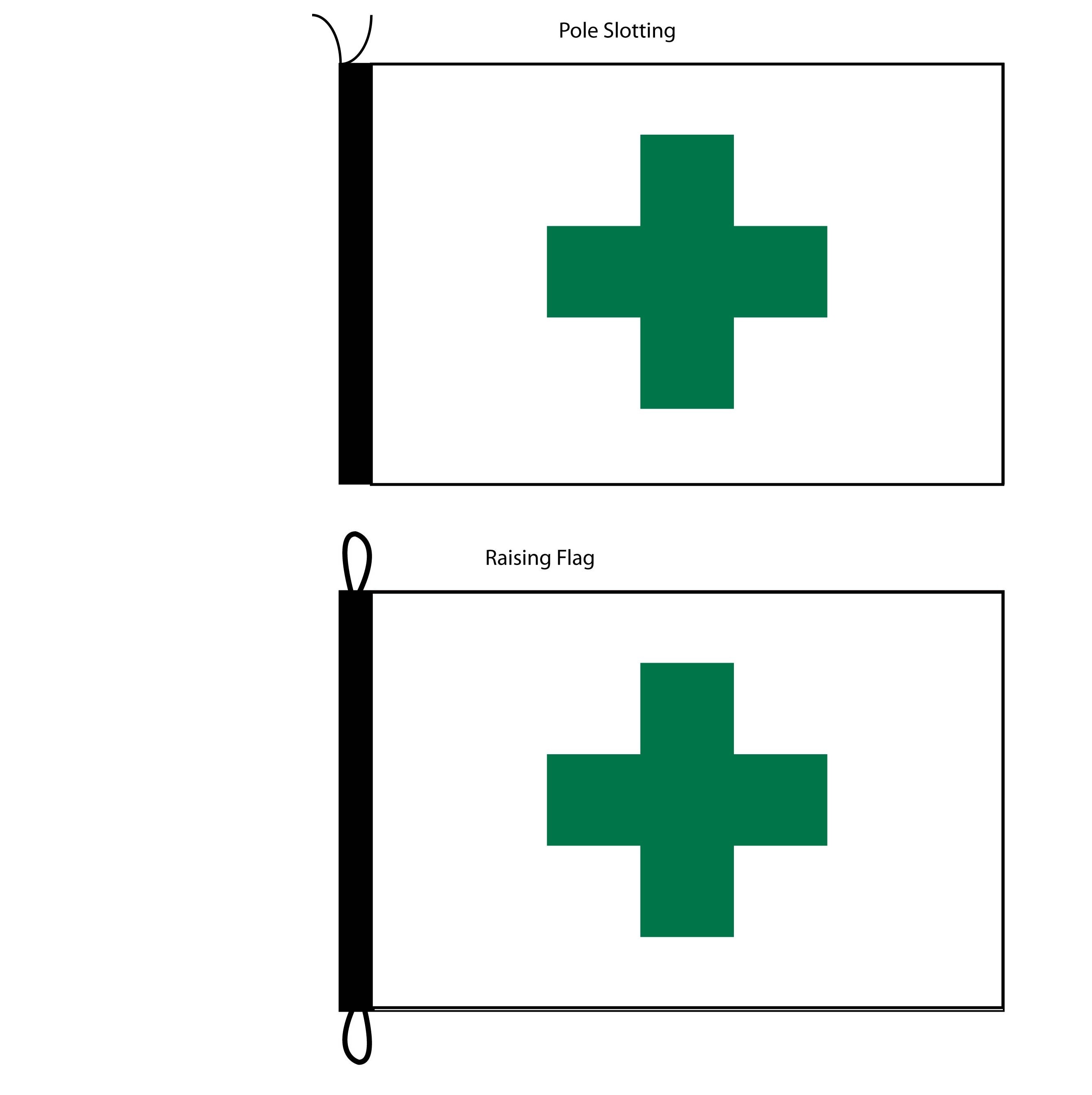 Safety Flag (Polyester Silk Fabric)
